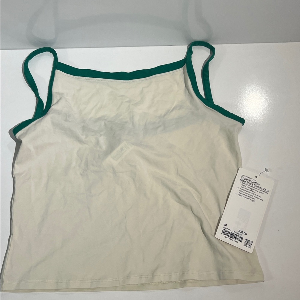 Lululemon Organic Cotton High Neck Ringer Tank - Picture 3 of 6
